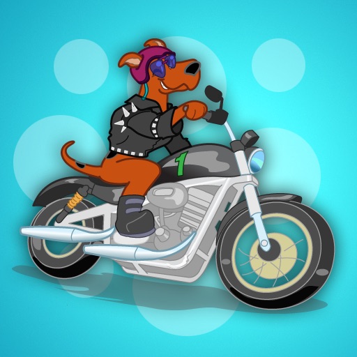 Cool Biker Dog icon
