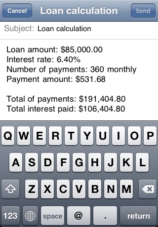 Financial Calc screenshot 2