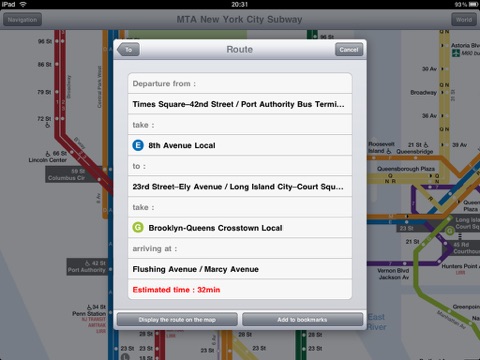 New York Subway for iPad screenshot 3