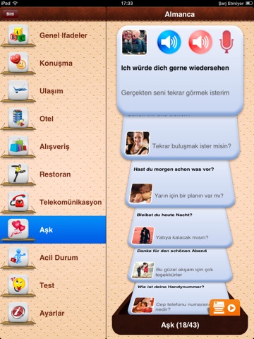 iTalk German: Conversation guide - Learn to speak a language with audio phrasebook, vocabulary expressions, grammar exercises and tests for english speakers HD screenshot 2