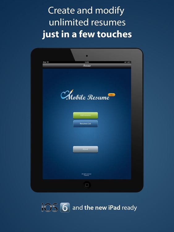 Pocket Mobile Resume PRO