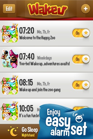 WakeU ZOO - a fun alarm clock screenshot 4