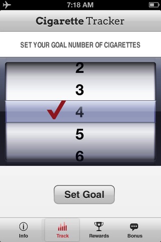 Cigarette Tracker - The Stop Smoking Aid Program screenshot 2