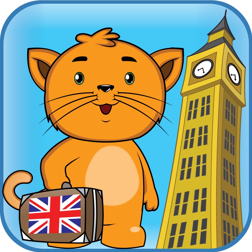 Kitty's Trip to Europe - United Kingdom - Geography for Kids icon