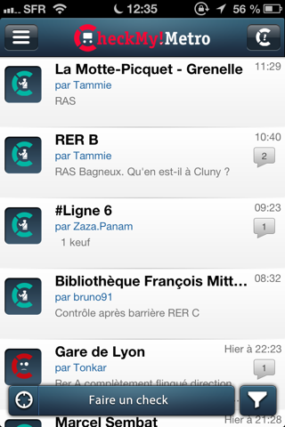 CheckMyMetro Paris screenshot 2