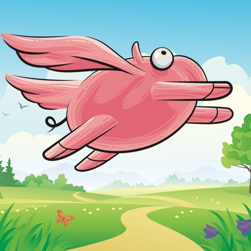 Flying Pig Game - Jump and Fly through obstacles! icon