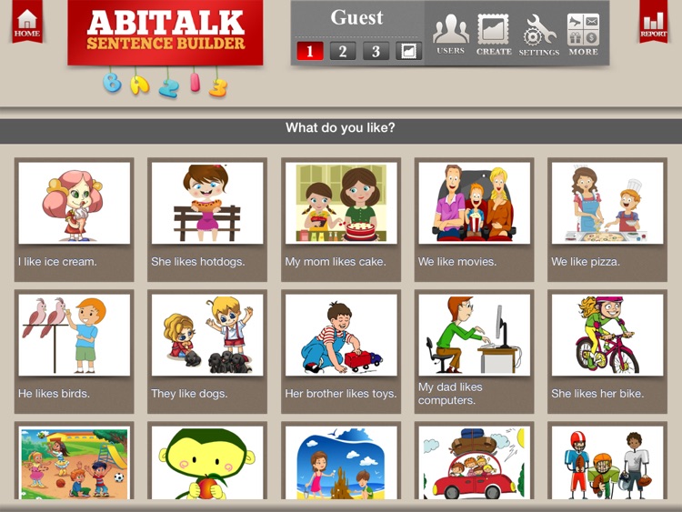 Sentence Builder for Special Needs Children Free