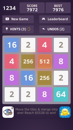 1234 - Number tiles merge puzzle game free(圖2)-速報App