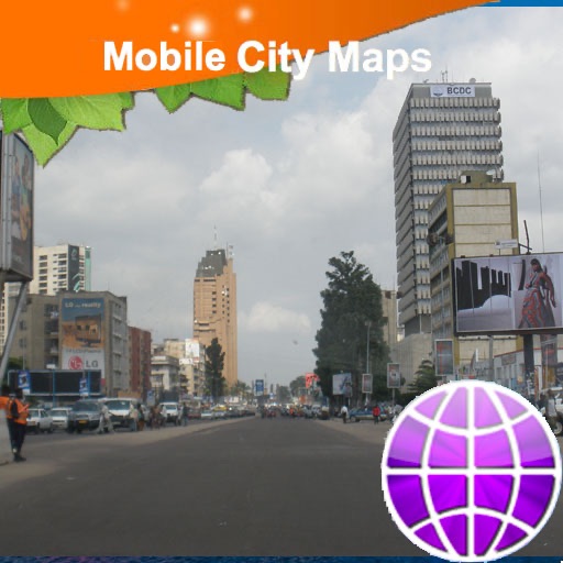 Kinshasa Street Map for iPad icon