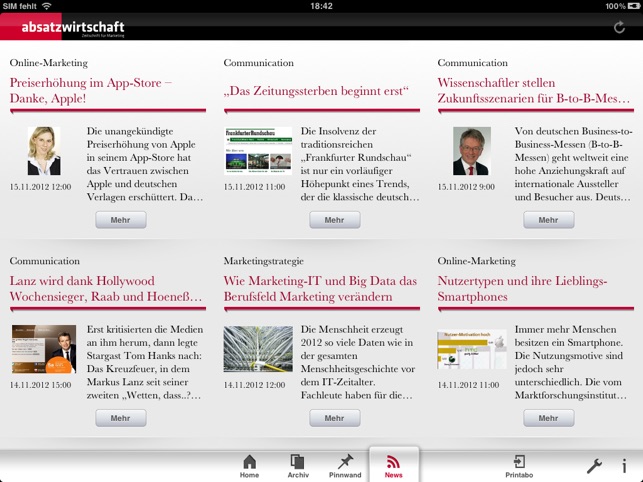 Absatzwirtschaft Zeitschrift Fur Marketing Im App Store