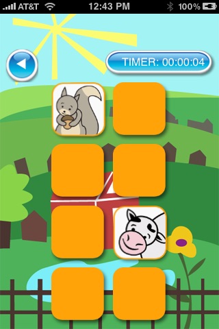 Educational Animal Memory Game - Lite screenshot 2