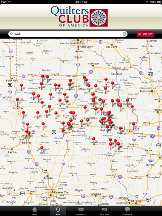 Quilt Shops for iPad