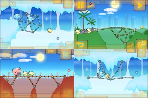 Fat Birds Build a Bridge! HD screenshot 4