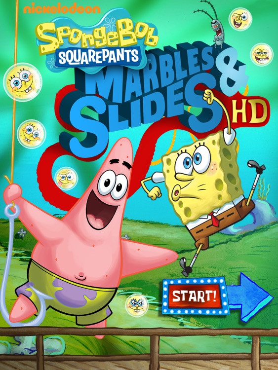 spongebob marbles and slides