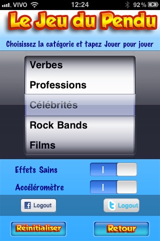 Le Jeu du Pendu (French Hangman with Bluetooth) screenshot 3