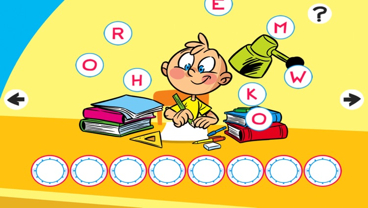 ABC Day! Spelling game for children about life at the house