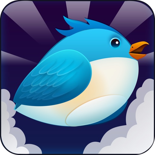 Brave Bird--The flappy adventure of a flying birdie-play with your friends on Facebook&Tweete iOS App