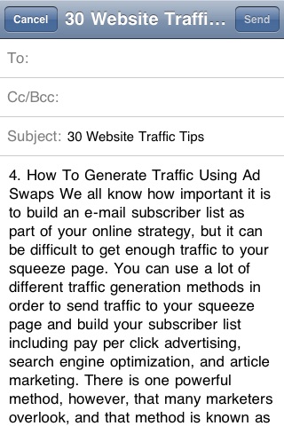 30 Website Traffic Tips screenshot 4
