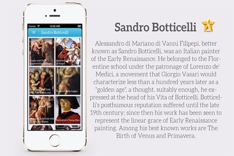 Painting Gallery HD - Leonardo da Vinci , Edgar Degas , Hieronymus Bosch , Sandro Botticelli screenshot 3