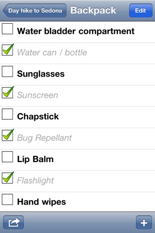 Hiking Checklist screenshot 3