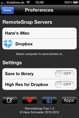 RemoteSnap Wireless Photo Transmit screenshot 3