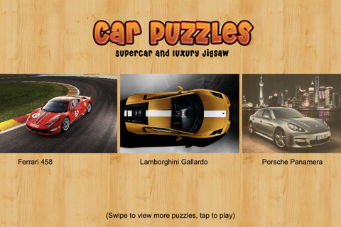 Car Puzzles (Supercar Jigsaw) screenshot 3