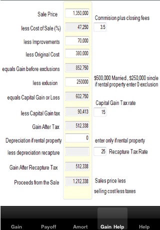 My Capital Gain screenshot 4