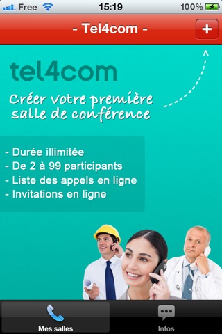 Conférences téléphoniques - Tel4com screenshot 2
