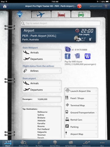 Perth Airport Pro (PER) Flight Tracker Radar screenshot 3