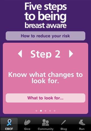 Canadian Breast Cancer Foundation screenshot 3