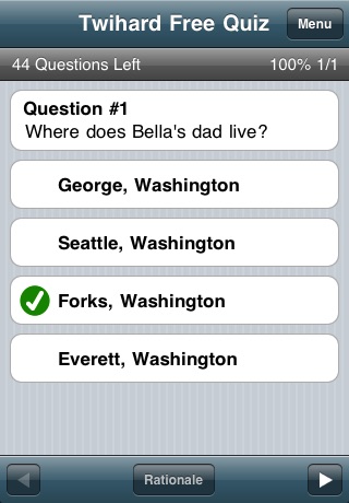 Twihard Trivia screenshot 3