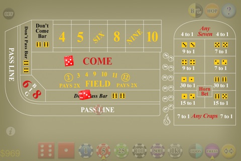 Craps Deluxe screenshot 2