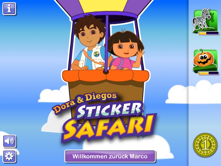 Dora & Diegos Sticker Safari HD