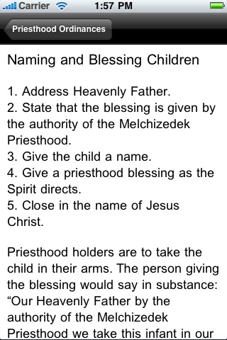 LDS Priesthood Ordinances