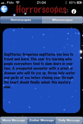 HORRORSCOPES - Politically Incorrect Horoscopes screenshot 3