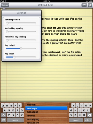 ThumbPad screenshot 2