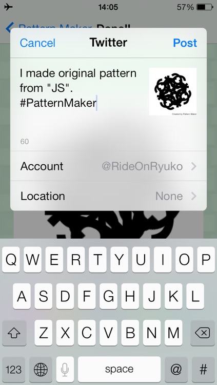 PatternMaker - Original Pattern Wallpaper From Your Name For Free [iPhone] screenshot-3