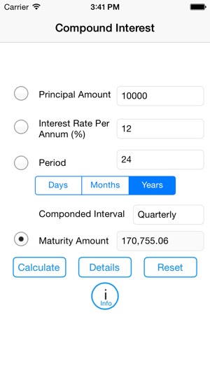 Compound Interest Calculator 2014(圖2)-速報App