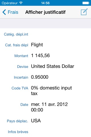 SAP Travel Expense Report screenshot 3