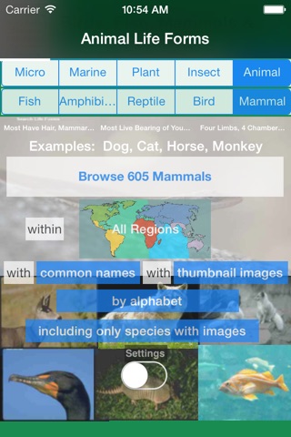 Life Forms of the World - A Comprehensive Life Form App screenshot 3