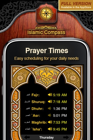 Islamic Compass Free - Prayer Times and Adhan Alarm screenshot 3