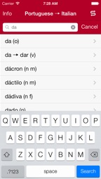 Italian-Portuguese Dictionary from Accio Captura de tela 1