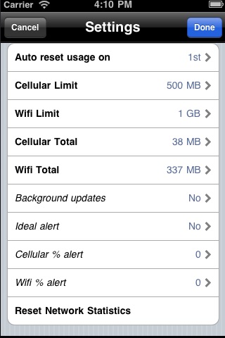 Data Usage Tracker