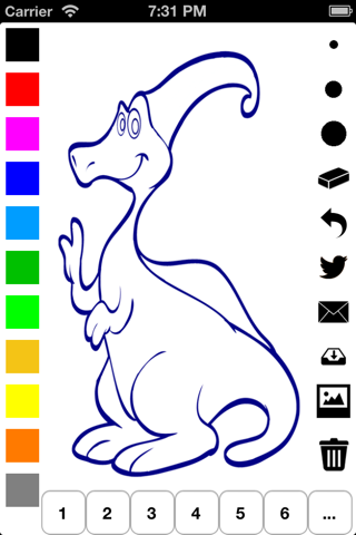 Coloring Book for Children: Learn to color and draw dinosaurs screenshot 3