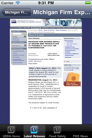 USDAFoodSafety screenshot 4