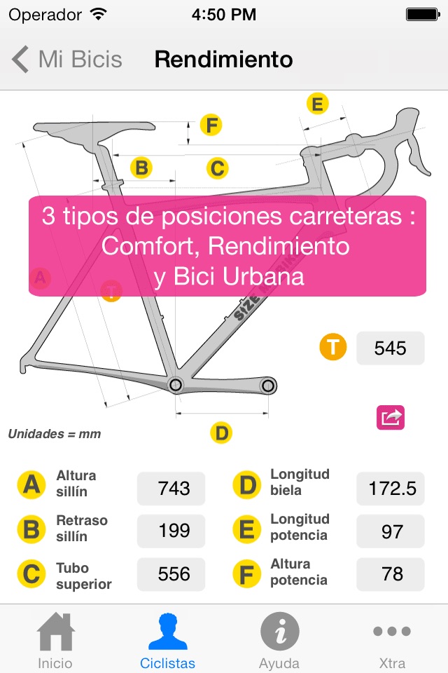 SizeMyBike screenshot 3