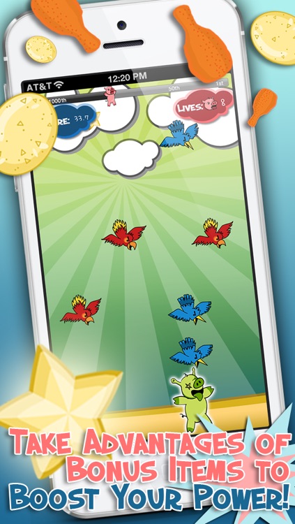 Attacking Birds vs Scared Piggies Free