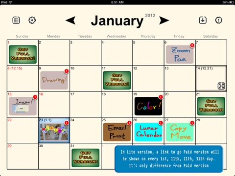 Absolute Board Calendar Free screenshot 2