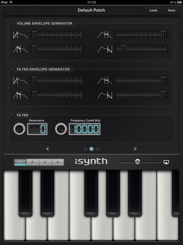 iSynth - Synthesizer for the iPad screenshot 2