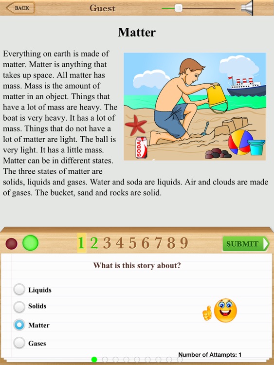 Second Grade Physical Science Reading Comprehension Free